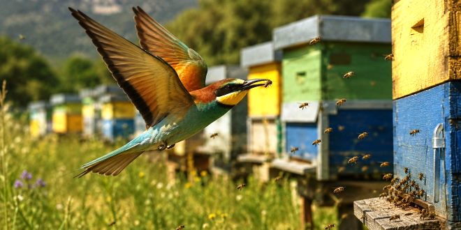 Il Gruccione e l’Apicoltura: Comprendere il Ruolo Ecologico di un Insettivoro Protetto